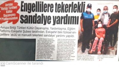 Avrupa Türkleri Platformundan Yardım