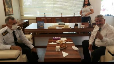 Jandarma İl Alay Komutanı Albay Sayın ERCAN ATASOY’un ofisimizi iadeyi ziyareti