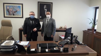 Başkanımız SEBAHATTİN TETİK Büyükşehir Belediyesi Genel Sekreter Yardımcısı DENİZ KAPLAN’ı makamında ziyaret ederek bilgi alışverişinde bulundu..