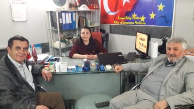 Mahmudiye Belediye başkanı Sayın İSHAK GÜNDOĞAN Avrupa Türkleri Platformumuzu ziyarata gelerek Başkanımız Sebahattin Tetik ile görüştü…