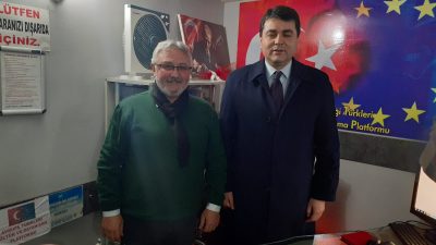 Demokrat Parti Genel Başkanı GÜLTEKİN UYSAL ve Demokrat Parti İl Başkanı HÜSEYİN ÖZCAN Avrupa Platformumuzu ziyarette bulundular.