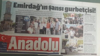 EMİRDAĞ’ın şansı gurbetcisi..