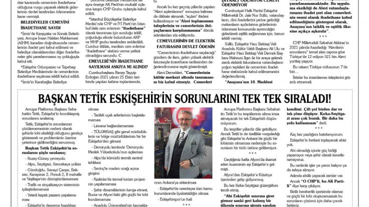 Sadi Seda gözüyle Son Haber gazetesinde SEBAHATTİN TETİK